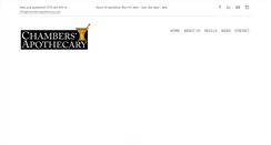 Desktop Screenshot of chambersapothecary.com