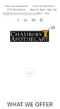 Mobile Screenshot of chambersapothecary.com